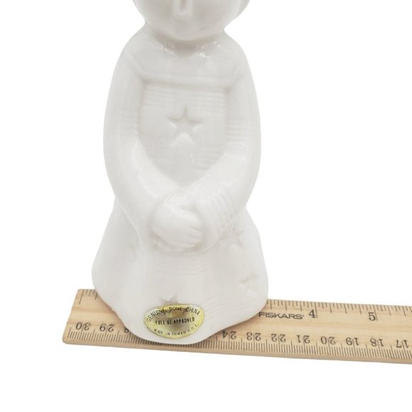 Vintage 6" White Bone China Light Angel Christmas Décor *No light kit - Picture 7 of 9